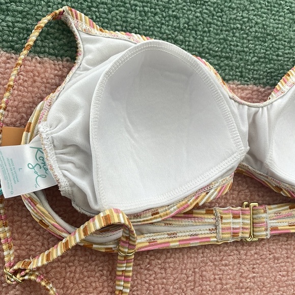 Kona sol bikini top lurex shine size large and bikini bottom size small - Picture 4 of 9